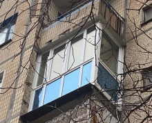 Французское остекление c тонированным стеклом 