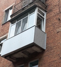 Отделка профлистом серого цвета